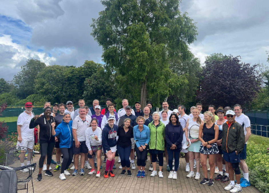 Wimbledon Finals Day event 2023 group of members group and doubles tennis